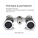 Uarter Opera Glasses Theater Vintage Binoculars with Chain Necklace Black-Silver