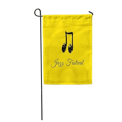 Amazon Com Semtomn 12 X 18 Garden Flag Artistic Music For Jazz