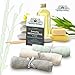 Brooklyn Bamboo Washcloths for Adults, Men, and Women, Ultra Soft, Organic, Quick Dry and Absorbent, Odor Free - Pack of 6 Large Size Washcloths for Face