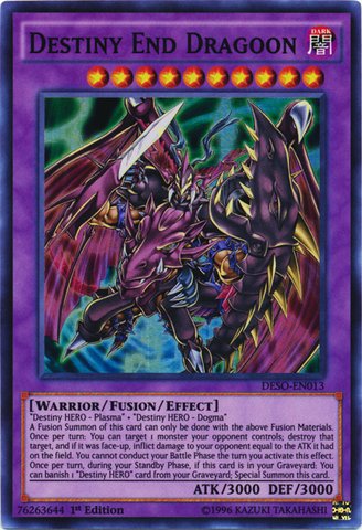 Yu-Gi-Oh! - Destiny End Dragoon (DESO-EN013) - Destiny Soldiers - 1st Edition - Super Rare