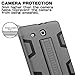 TOPSKY Compatible with Galaxy Tab E 9.6 Case, Three Layer Hybrid Heavy Duty Full-Body Shockproof Anti-Slip Protective Case,Grey/Black