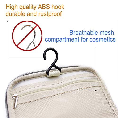 Toiletry Bag for Women, Airlab Hanging Large Travel Makeup bag/Cosmetic Bag with Handle and Hook, Travel Organizer for Men and Women,Pink 5 Toiletry Bag for Women, Airlab Hanging Large Travel Makeup bag/Cosmetic Bag with Handle and Hook, Travel Organizer for Men and Women,Pink