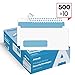 500#10 Single Left Window SELF Seal Security Envelopes - Super Strong Quick-Seal Self Sealing Closure, Security Tinted, Size 4-1/8 x 9-1/2 Inches, 24 LB - 500 Count (35210) primary