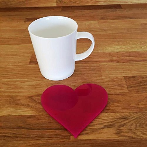 Super Cool Creations Coasters - Heart Shaped - Pink - 8 Set