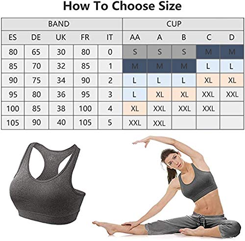 HBselect 3 Pack Comfort Sport Bras voor Vrouwen UK met afneembare BH-pads, draadloze naadloze plus size slaapbh's voor… - Image 8