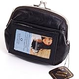 Womens Leather Coin Purse Mini Wallet Metal Frame ID Window Credit Card Case New