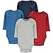 Wan-A-Beez 4 Pack Baby Girls' and Boys' Long Sleeve Bodysuits