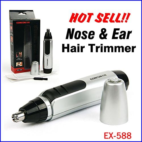 Luxfy(TM) Quaility Electric Nose and Ear Hair Trimmer Shaver Cleaner Super Shaver Clipper for Mens Boys Waterproof