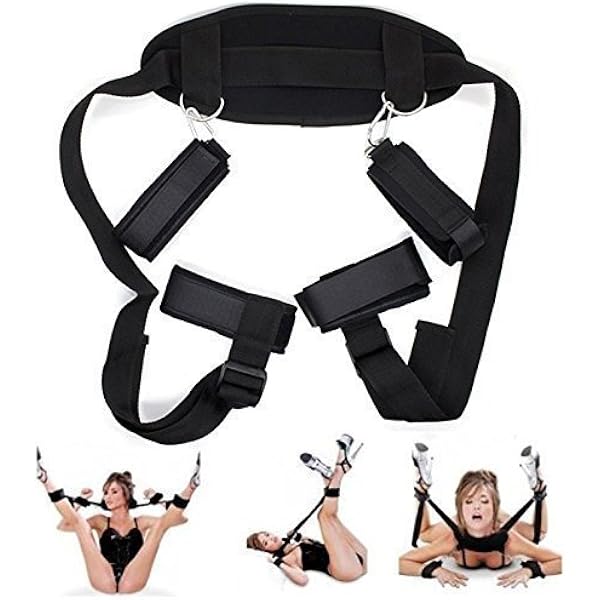 Amazon Com Erosmaster Comfortable Adult Handcuffs Bed Straps Set Kit With Furry Adjustable Hand Wrist Ankle Cuffs And Soft Neck Pillow Beauty