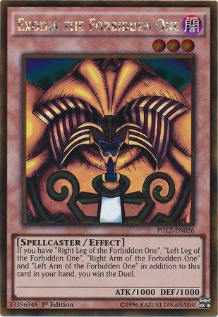 YU-GI-OH! - Exodia The Forbidden One (PGL2-EN026) - Premium Gold: Return of The Bling - 1st Edition - Gold Rare