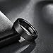 Shuremaster 6mm 8mm Tungsten Rings Engraved I Love You Wedding Band for Men Women Black/Blue Dome Brushed Comfort Fit Size 4-15