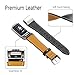 Dizywiee for fitbit charge 2 bands, Fitbit charge 2 accessory wristband with stainless steel connector, Genuine leather charge 2 replacement bands women men