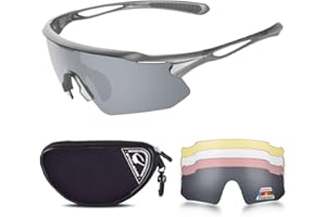 HUBO SPORTS Cycling Glasses, TR90 Unbreakable Frame Polarized Anti-UV400 Sports Sunglasses