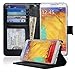navor Protective Flip Wallet Case for Samsung Galaxy Note 3 - Black (N3OBK)