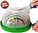 UPGRADE Salad cutter bowl - Best Salad maker. Vegetable chopper, Cutter for Lettuce or Salad chopper for Salad in 60 Seconds by O'Salata (Green)