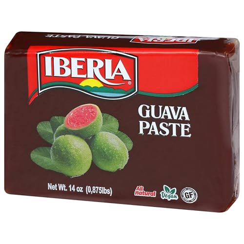 IBERIA GUAVA PASTE, 14 OZ, ALL NATURAL, VEGAN, GLUTEN FREE, HALAL, KOSHER GUAVA PASTE FOR SNACKS, COOKING, BAKING, 14 OUNCE (PACK OF 1)