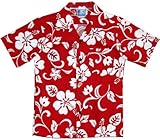 RJC Boys Classic Hibiscus Shirt in Red - 8
