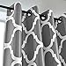 Melodieux Moroccan Fashion Room Darkening Blackout Grommet Top Curtains, 52 by 63 Inch, Grey (1 Panel)