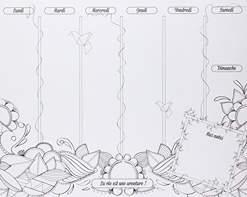 52 messages ma semaine à colorier et à organiser