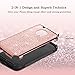 BENTOBEN Phone Case for Motorola Moto E4/G5, Luxury Sleek Bling Glitter Shiny Shockproof 2 in 1 Slim Soft TPU Bumper Hybrid Hard PC Protective Case for Motorola E4/Moto E 2017/MOTO G5, Rose Gold
