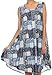Sakkas Spal Mid Length Scoop Neck Tank Top Printed Batik Caftan Dress/Cover Up