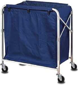 Carro de lavandería YXX Carrito clasificador de Ropa Azul con Ruedas