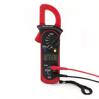Amazon St1クランプメーター 自動ac Dcクランプマルチメーター電圧電流抵抗ダイオードクランプテスター デジタルクランプメーターマルチ メーター Red テスター 産業 研究開発用品 通販