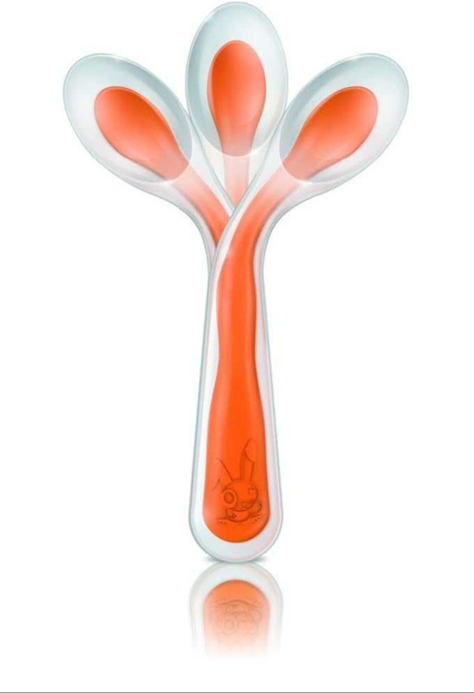 Philips Avent Cuillere D Apprentissage Silicone 6 Mois Et Amazon Fr Bebes Puericulture