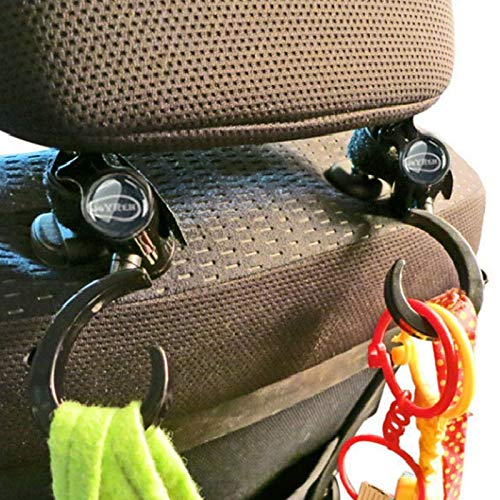 Fastener & Clip 2 Pcs Universal Vehicle Car Seat Backrest Hanger Organizer Stroller Hooks Backrest Hook for Automobile - Thumbnail 2