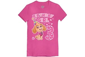 TSTARS Skye Birthday Girl 3 Gifts for Three Years Old Bday Paw Patrol Theme Party Toddler Kids Girls Fitted T-Shirt A51144d