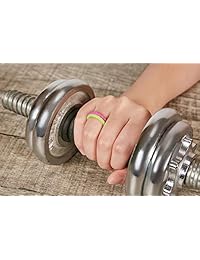 IBBM I WILL BE YOUR BEST MEMORY - Anillo de silicona para mujer, delgado y apilable, bandas de goma para boda, trenzado, a la moda, colorido, conjunto de anillos, 10 unidades, 0.118 in de ancho