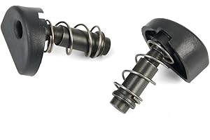 Grinder Lock Button Replacement Parts for 9523NB Angle Grinder, 2 Set Black Metal and Plastic Repair Buttons with Springs and