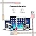 Lightning Cable, 2Pack 5ft/1.5M Nylon Braided Charging Cord，Lightning to USB Cable, Charger Cable for iPhone X/8/8 Plus/7/7 Plus/6/6 Plus/5/5S/5C/SE by BESKIN,(Rose Gold+GOLD)