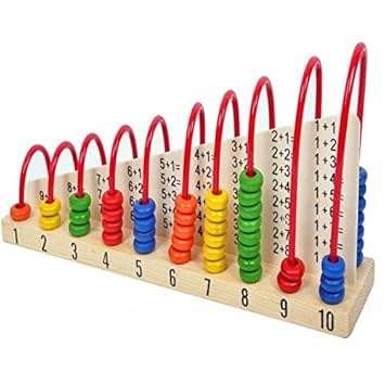 Kiwilon Teaching Tool Calculating Frame Abacus Toys for Kids
