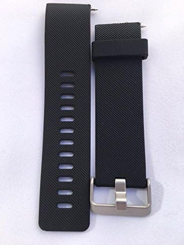 Fitbit Silicone Replacement Band for Fitbit Blaze - By Ottimo Fitness (Black, Large)
