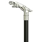 Unisex Jaguar Cane Black, Metal Chrome Finish Handle  -Affordable Gift! Item #HAR-9111608