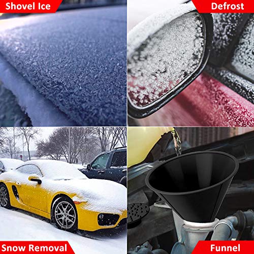 image for Modern Car Windshield Ice Scraper Round, Magic Cone-Shaped Snow Remova