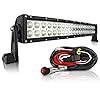MicTuning-20-22-120W-LED-light-bar-SPOTFLOOD-COMBO-Light-7500lm-INCLUDES-WIRING-HARNESS-FUSE-RELAY-SWITCH