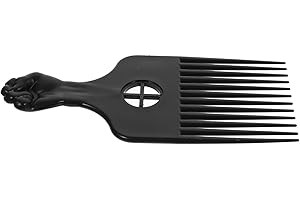 IWOWHERO Hair Pick Comb for Men and Women Plastic Detangling Comb for Wet and Dry Hair Ergonomic Handle