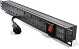Dynamode 6 Way PDU Extension Lead 13A UK Socket 3M IEC14 Cable view 2