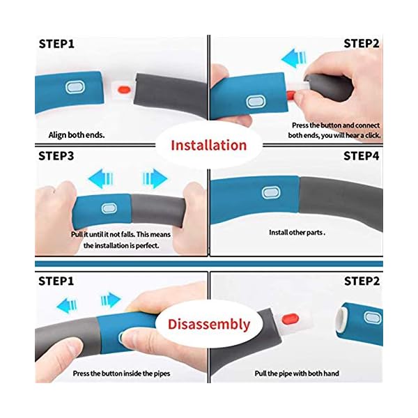 Kedoxi-Weighted-Hula-Hoop-Skipping-Rope-for-Adults-Sponge-Hula-Hoops-Skipping-Ropes-for-Fitness-for-Weight-Loss-Abdominal-Shaping-Home-Office-8-Section-Detachable-Hoola-Hoop Hula Hoop Skipping Rope Hoops Fitness Weighted Adults Ropes Jumping Adult Kids Hoola Children Crisps Multipack Crisp…