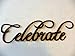 Celebrate Word Metal Wall Art Home Kitchen Decor