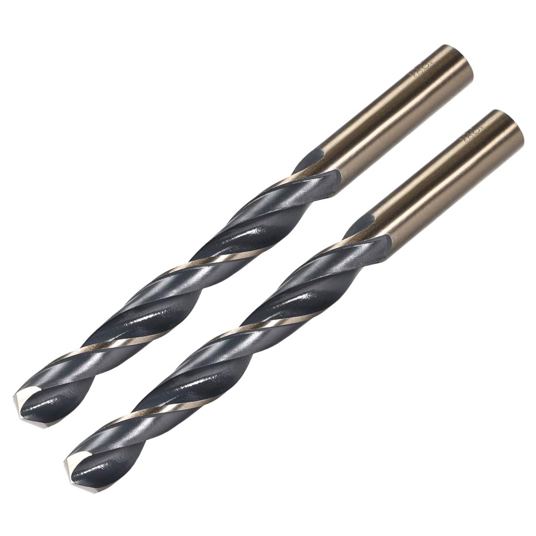 uxcell Straight Shank Twist Drill Bits 12.5mm High Speed Steel 4341 with 12.5mm Shank 2 Pcs for Stainless Steel Alloy Metal Plastic Wood