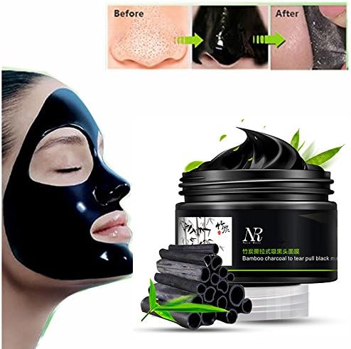 Blackhead Remover Mask, Colgear Bamboo Charcoal Deep Cleansing Acne Black Mud Face Mask, Blackhead Peel-off Mask