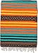 El Paso Designs Peyote Hippie Blanket Classic Mexican Style Falsa Stripe Pattern in Vivid Peyote Colors. Throw, Bed, Tapestry, or Yoga Blanket. Hand Woven Acrylic, 57