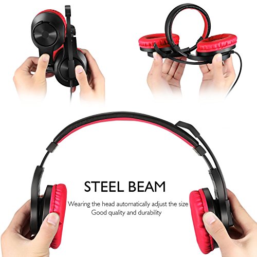 Greatever Stereo Gaming Headset for PS4 Xbox One, Professional 3.5mm
