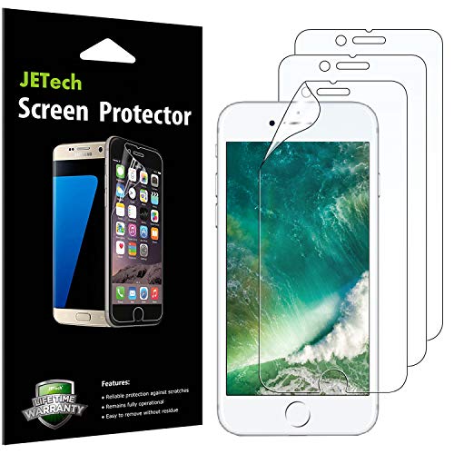 JETech Screen Protector for iPhone 8 and iPhone 7, PET Film, HD Clear, 3-Pack