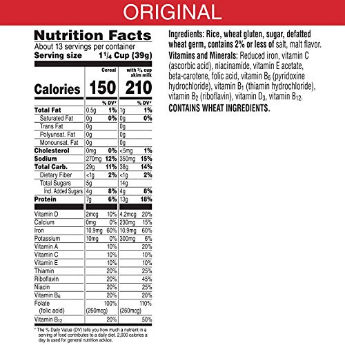 Kellogg's Special K, Breakfast Cereal, Original, Made with Folic Acid