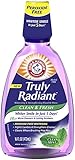 Arm & Hammer Truly Radiant Clean & Fresh Rinse, Clean Mint, 16 Fluid Ounce (Pack of 6)