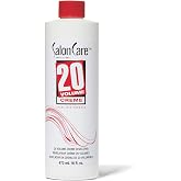 Salon Care 20 Volume Creme Developer, Uniform Lift, Easy to Handle Cream Consistency, Stabilized Formula, 16 Ounce